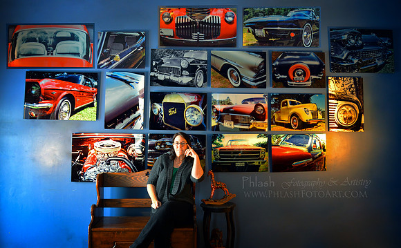 Vintage Cars on Metal